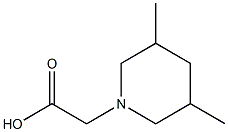 2-(3,5-dimethylpiperidin-1-yl)acetic acid Structure