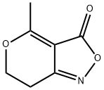 3H-Pyrano[4,3-c]isoxazol-3-one,6,7-dihydro-4-methyl-(9CI) Structure