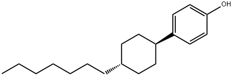trans-4-(4n-Heptylcyclohexyl)phenol Structure