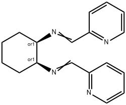 1,2-Cyclohexanediamine,N,N'-bis(2-pyridinylmethylene)-, (1R,2S)-rel- (9CI) Structure