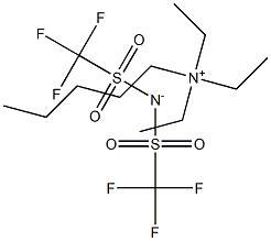 Amyltriethylammonium Bis(trifluoromethanesulfonyl)imide 구조식 이미지