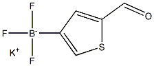 Potassium 5-formylthiophen-3-yltrifluoroborate Structure