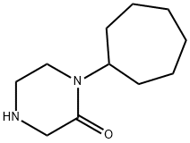 1-cycloheptyl-2-piperazinone Structure