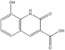 3-Quinolinecarboxylicacid,2,8-dihydroxy-(7CI) Structure