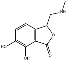 Phthalide, 6,7-dihydroxy-3-[(methylamino)methyl]- (6CI,7CI) Structure