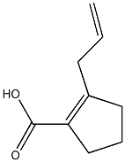 1-Cyclopentene-1-carboxylicacid,2-(2-propenyl)-(9CI) Structure