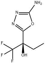 1,3,4-Oxadiazole-2-methanol, 5-amino-α-ethyl-α-(trifluoromethyl)- Structure