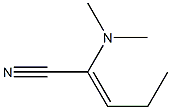 2-Pentenenitrile,2-(dimethylamino)-(9CI) Structure