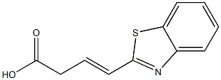 3-Butenoicacid,4-(2-benzothiazolyl)-(7CI) Structure