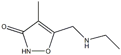 3(2H)-Isoxazolone,5-[(ethylamino)methyl]-4-methyl-(9CI) 구조식 이미지