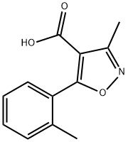 4-이속사졸카르복실산,3-메틸-5-o-톨릴-(7Cl) 구조식 이미지