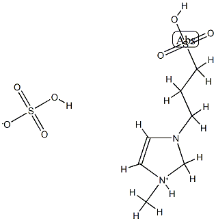 1-propylsulfonic-3-MethyliMidazoliuM hydrogensulfate 구조식 이미지