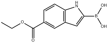 5-(ethoxycarbonyl)-1H-indol-2-ylboronic acid Structure