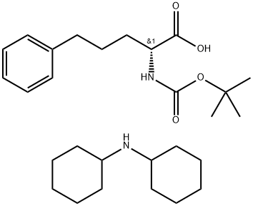 (Tert-Butoxy)Carbonyl D-2-Amino-5-phenyl-pentanoic acidDCHA Structure