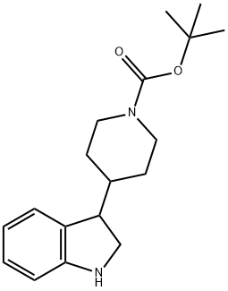 Tert-Butyl 4-(2,3-Dihydro-1H-Indol-3-Yl)Piperidine-1-Carboxylate(WX175001) 구조식 이미지