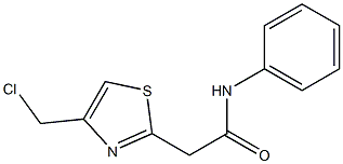 2-[4-(chloromethyl)-1,3-thiazol-2-yl]-N-phenylacetamide Structure