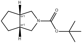 (3aR,6aS)-rel-헥사히드로시클로펜타[c]피롤-2(1H)-카르복실산tert-부틸에스테르 구조식 이미지