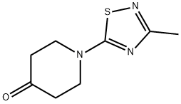 1-(3-Methyl-1,2,4-thiadiazol-5-yl)piperidin-4-one Structure