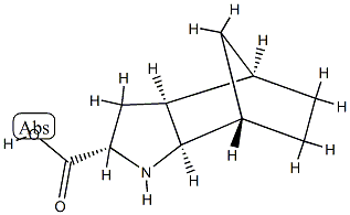 4,7-Methano-1H-indole-2-carboxylicacid,octahydro-,[2S-(2-alpha-,3a-alpha-,4-bta-,7-bta-,7a-alpha-)]-(9CI) 구조식 이미지