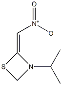 1,3-Thiazetidine,3-(1-methylethyl)-2-(nitromethylene)-(9CI) Structure