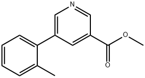 메틸5-o-톨릴피리딘-3-카르복실레이트 구조식 이미지