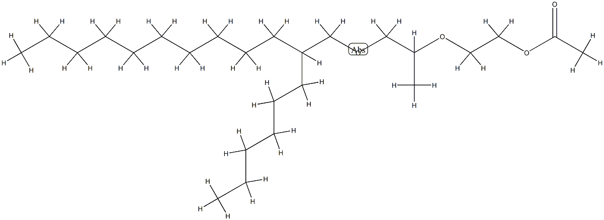 PROPYLENE GLYCOL ISOCETETH-3 ACETATE Structure