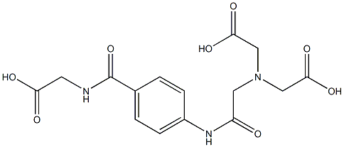 4-((bis(carboxymethyl)aminomethyl)carbamino)hippuric acid Structure