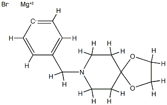 4-[8-(1,4-Dioxa-8-azaspiro[4.5]decyl)methyl]phenylmagnesium bromide 0.25 M in Tetrahydrofuran 구조식 이미지