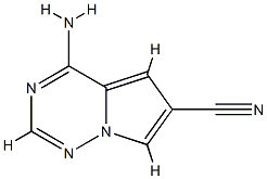 4-AMinopyrrolo[1,2-f][1,2,4]triazine-6-carbonitrile Structure