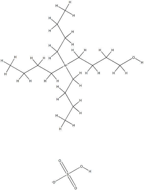 tetrabutyl(4-hydroxy)ammonium hydrogen sulphate Structure