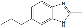 Benzimidazole, 2-methyl-5(or 6)-propyl- (7CI) Structure