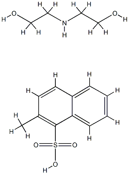 2-methylnaphthalene-1-sulphonic acid, compound with 2,2'-iminobis[ethanol] (1:1) Structure