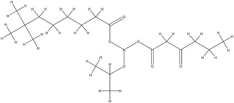 (ethyl acetoacetato-O1',O3)(neodecanoato-O)(propan-2-olato)aluminium Structure