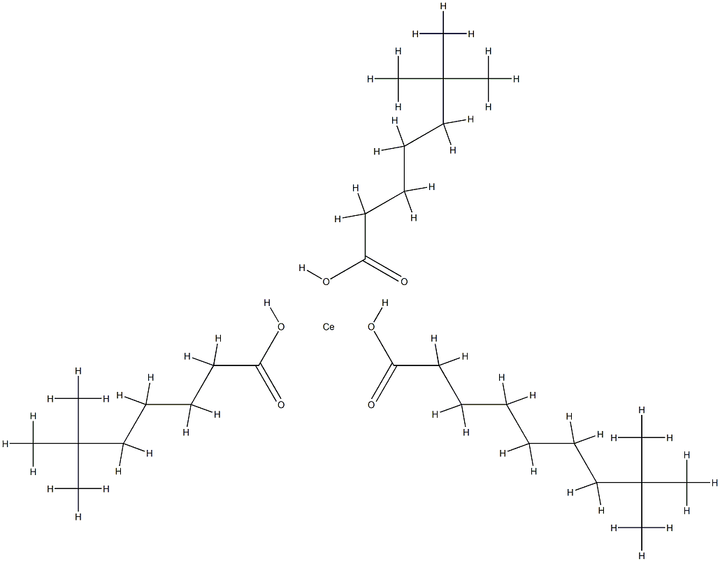 bis(neononanoato-O)(neoundecanoato-O)cerium 구조식 이미지