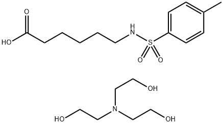 6-[(p-tosyl)amino]hexanoic acid, compound with 2,2',2''-nitrilotriethanol (1:1) Structure