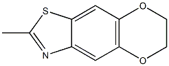 p-디옥시노[2,3-f]벤조티아졸,6,7-디히드로-2-메틸-(7CI) 구조식 이미지