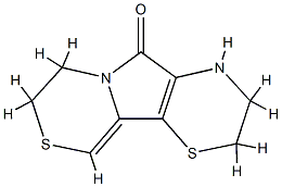 2H,5H-Pyrrolo[2,1-c:3,4-b]bis[1,4]thiazin-5-one,  3,4,7,8-tetrahydro- 구조식 이미지