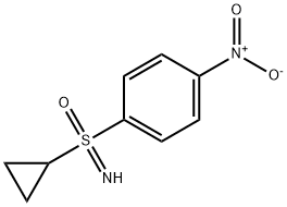 rac-S-cyclopropyl-S-(p-nitrophenyl)sulfoximine Structure