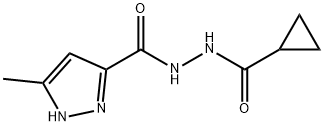N'-(cyclopropylcarbonyl)-3-methyl-1H-pyrazole-5-carbohydrazide Structure