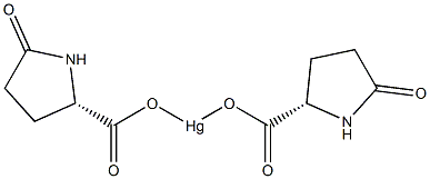 bis(5-oxo-L-prolinato-N1,O2)mercury Structure