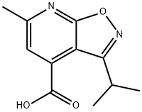 3-isopropyl-6-methylisoxazolo[5,4-b]pyridine-4-carboxylic acid Structure