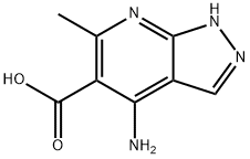 1H-Pyrazolo[3,4-b]pyridine-5-carboxylicacid,4-amino-6-methyl-(9CI) Structure