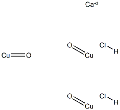 calcium dichlorotrioxotricuprate(2-) Structure