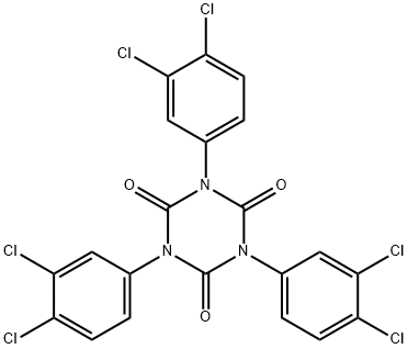 1,3,5-tris(3,4-dichlorophenyl)-1,3,5-triazinane-2,4,6-trione Structure