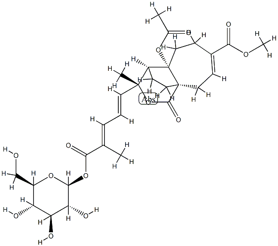 슈돌라르산B-글루코피라노사이드 구조식 이미지