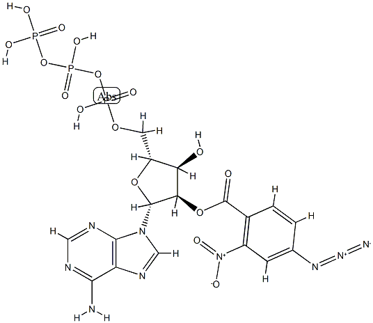 3'(2')-O-(2-nitro-4-azidobenzoyl)adenosine 5'-triphosphate Structure