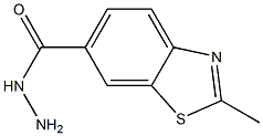 6-Benzothiazolecarboxylicacid,2-methyl-,hydrazide(6CI) Structure