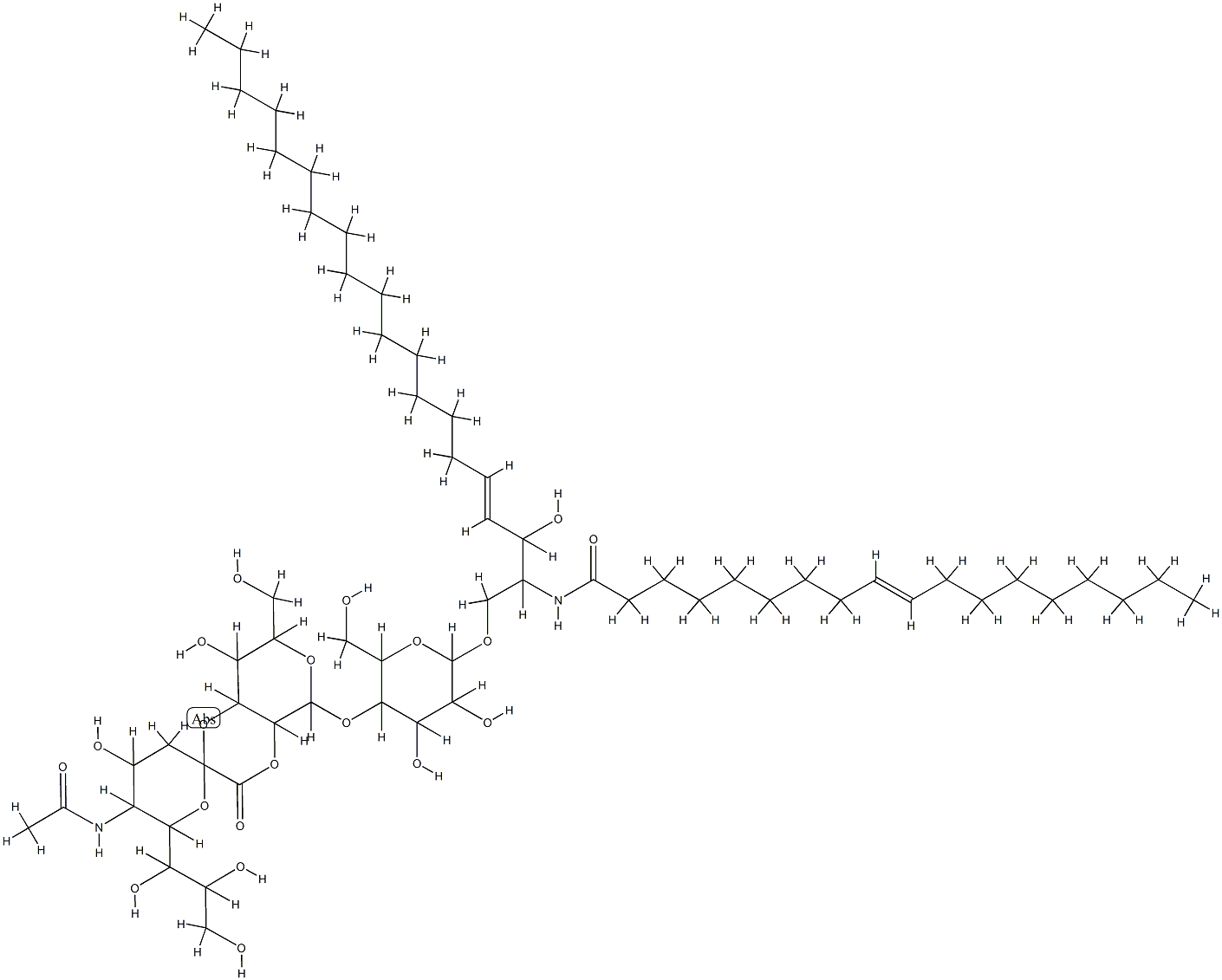 ganglioside GM3 lactone Structure