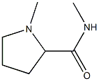 2-Pyrrolidinecarboxamide,N,1-dimethyl-(6CI) Structure