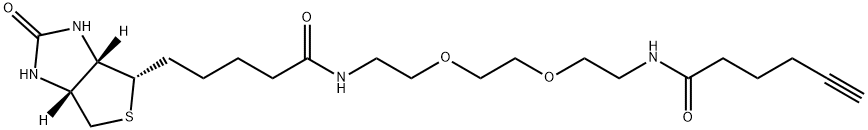 Biotin-PEG2-C4-Alkyne Structure